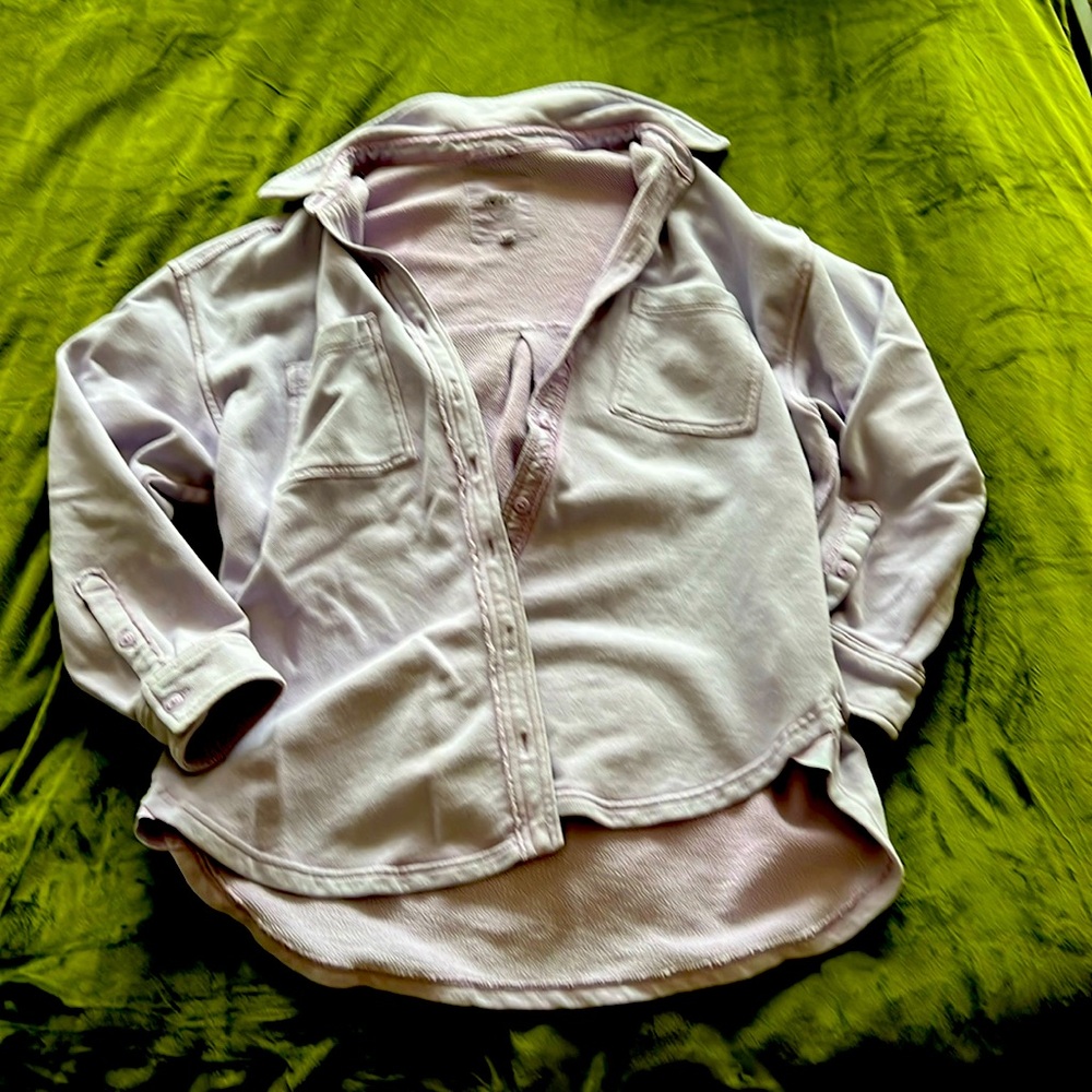 Aerie button down sweatshirt